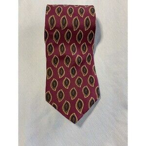 Stefano Rossini  Silk Mens Neck Tie Red & Black Vtg.